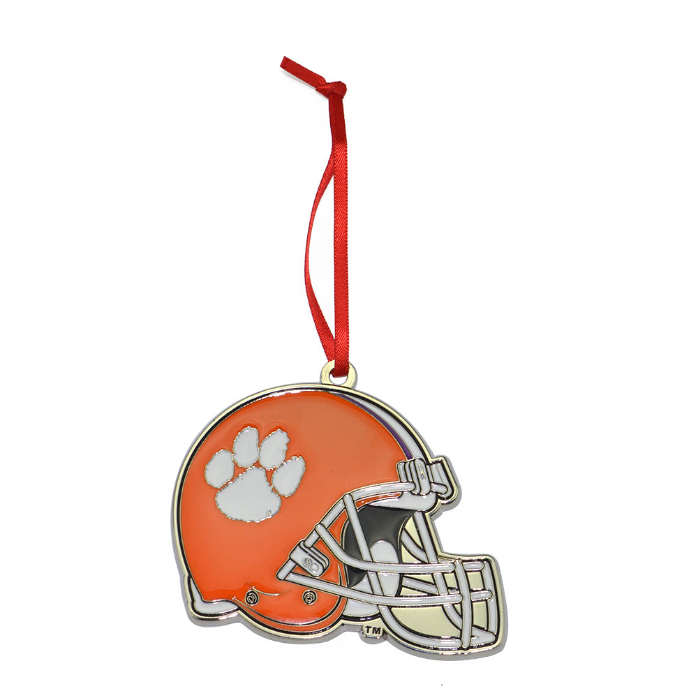 christmas football helmet Clemson Tigers Football Helmet Metal Christmas Ornament