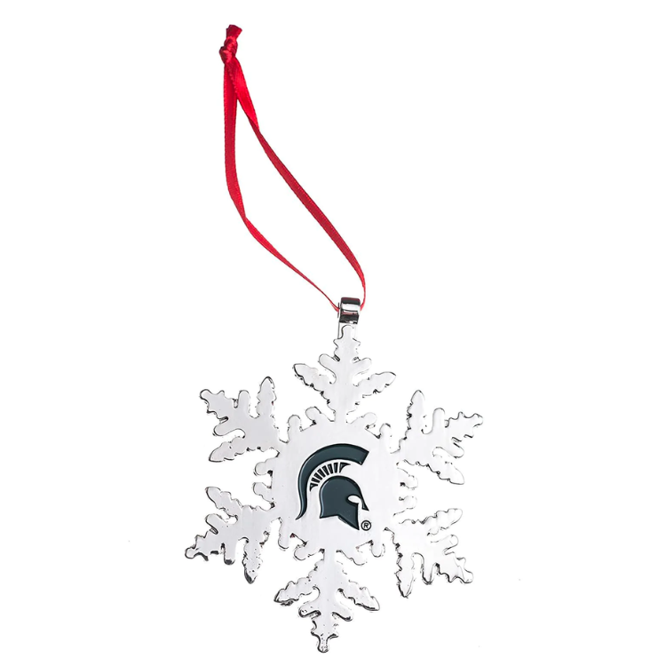 Michigan State Spartans  Snowflake Christmas Ornament