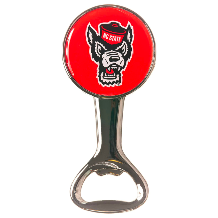NC State Wolfpack Round Magnetic Bottle Opener