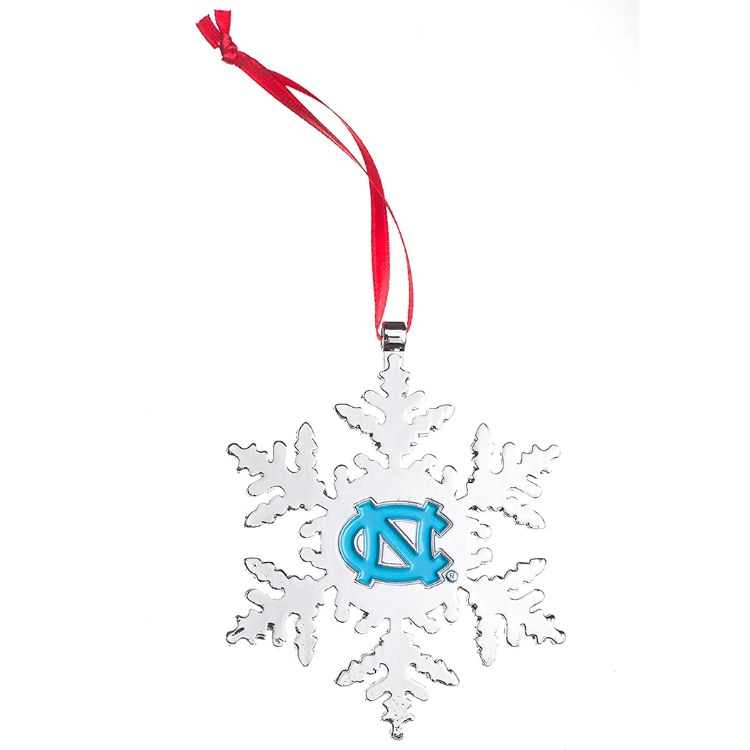 North Carolina Tar Heels (UNC) Snowflake Christmas Ornament