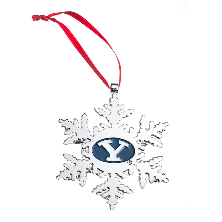 BYU Cougars (Brigham Young University) Snowflake Christmas Ornament