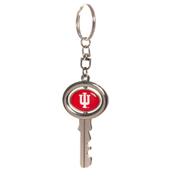 Indiana Hoosiers Spinning Key Shaped Keychain
