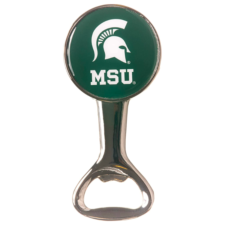 Michigan State Spartans  Round Magnetic Bottle Opener