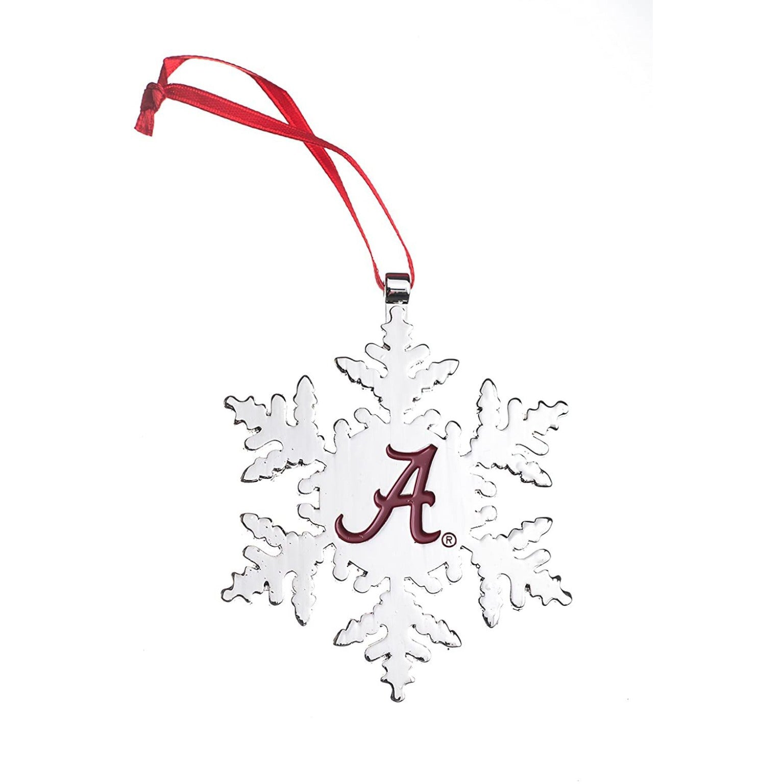 Alabama Crimson Tide Snowflake Christmas Ornament
