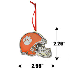 Clemson Tigers Football Helmet Metal Christmas Ornament