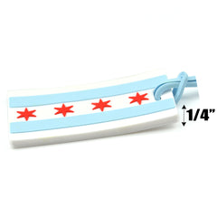 City of Chicago Flag Pack of 2 Luggage Tags