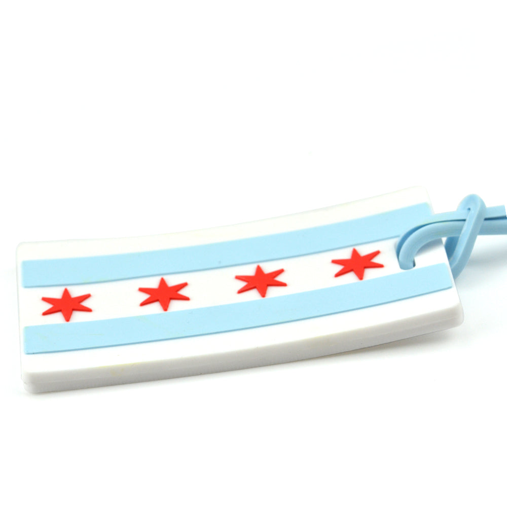 City of Chicago Flag Pack of 2 Luggage Tags