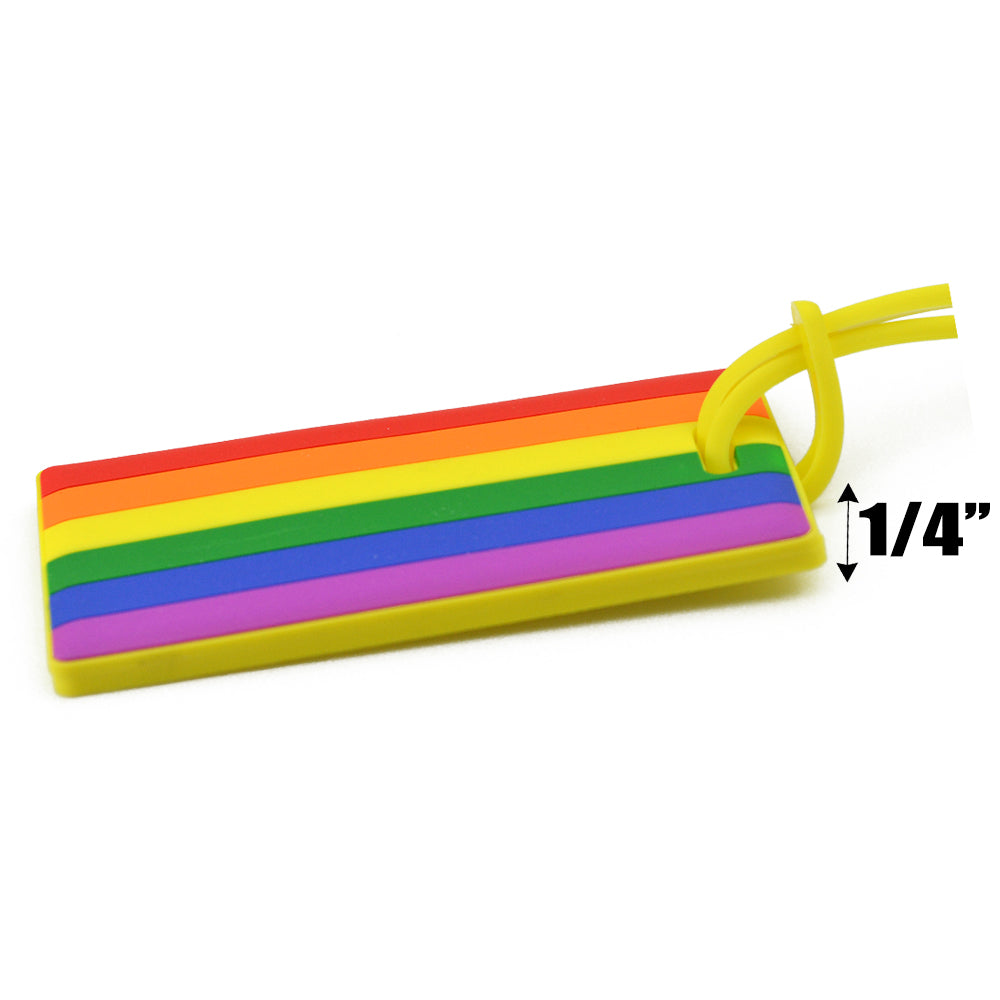 Gay Pride Rainbow Flag Pack of 2  Luggage Tags