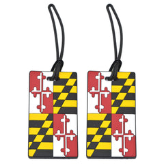Maryland State Flag Pack of 2 Luggage Tags
