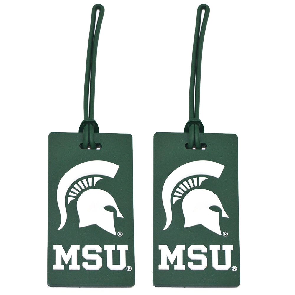 Michigan State Spartans Pack of 2 Luggage Tags