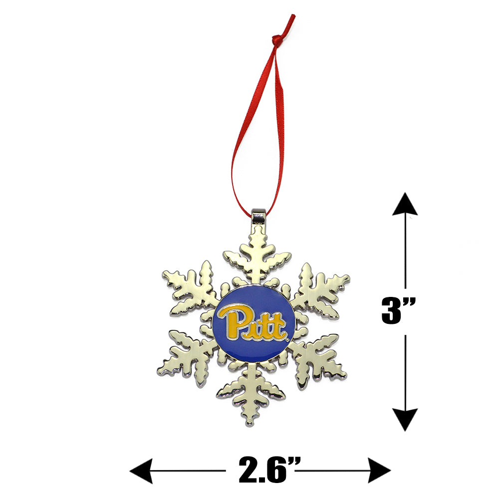 Pittsburgh Panthers Snowflake Christmas Ornament