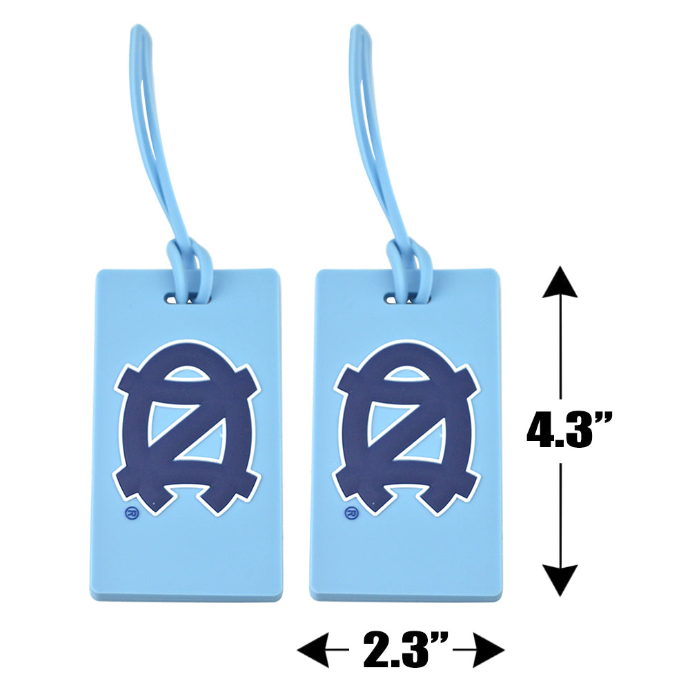 North Carolina Tar Heels (UNC) Pack of 2 PVC Luggage Tags