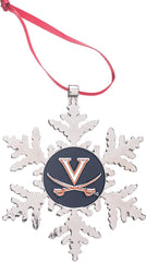 Virginia Cavaliers (UVA) Snowflake Christmas Ornament