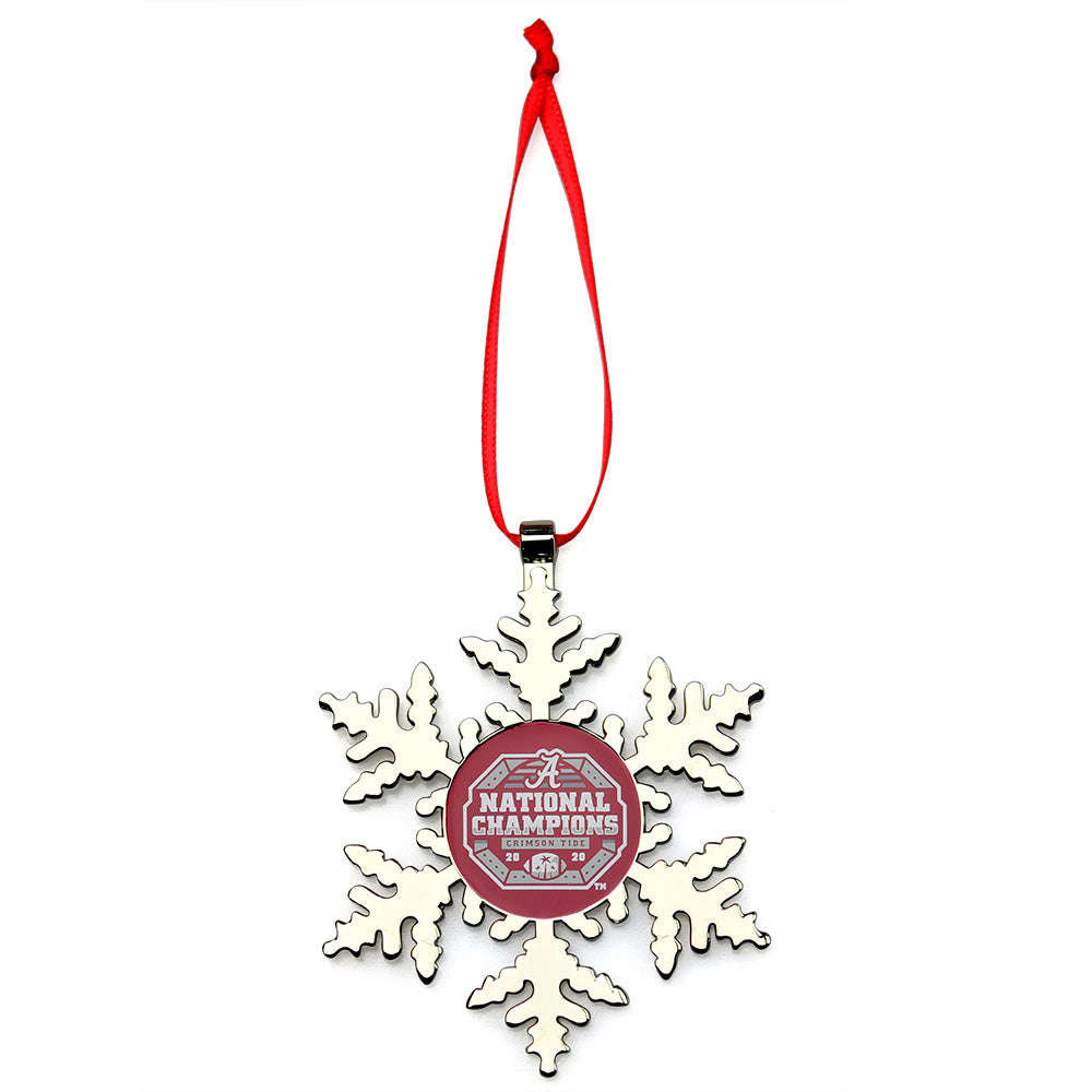 Alabama Crimson Tide CFP 2020 National Champions Snowflake Christmas Ornament