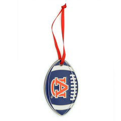 Auburn Tigers  Metal Football Christmas Ornament