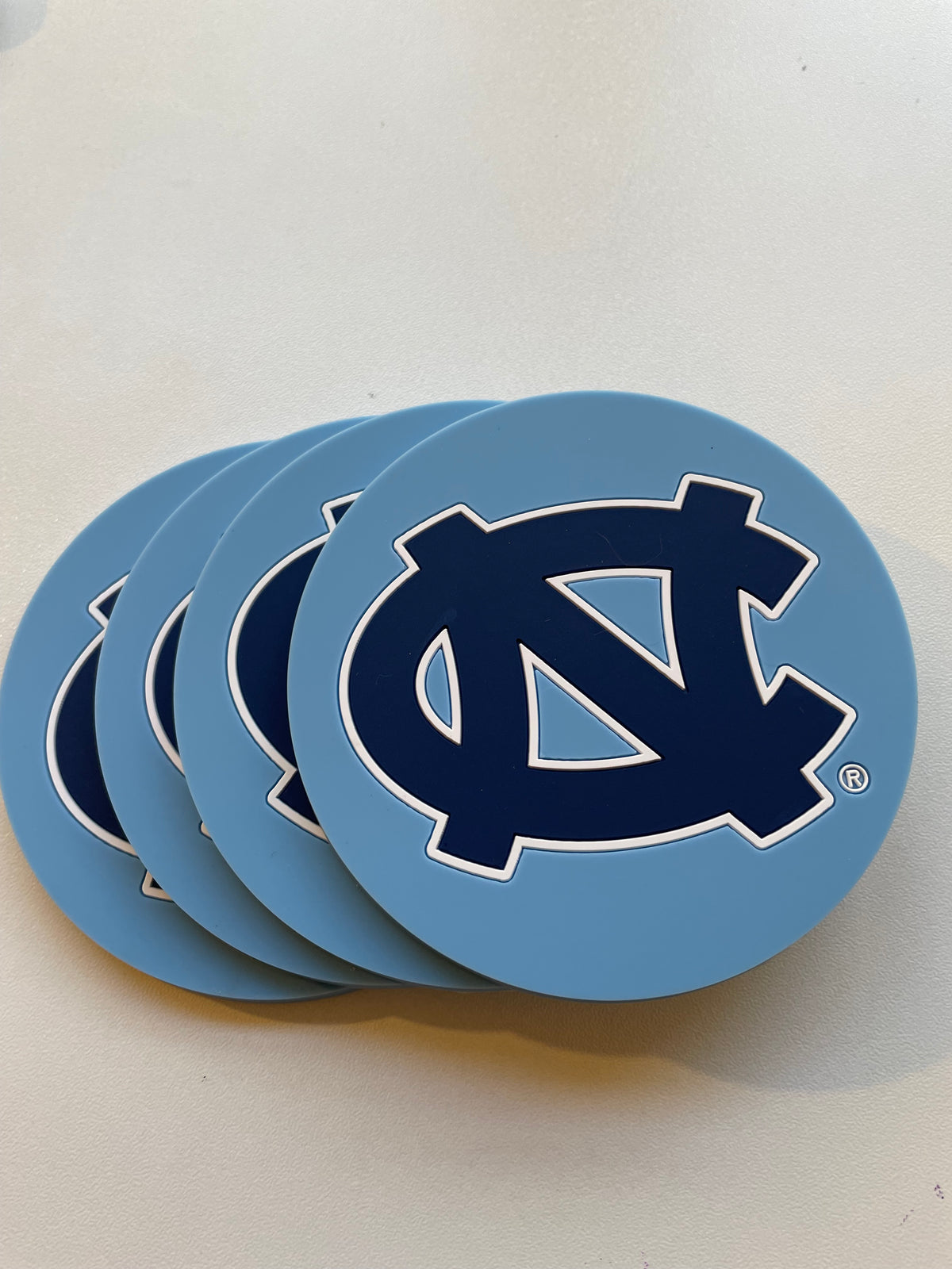North Carolina Tar Heels (UNC) 4-Pack PVC Coasters