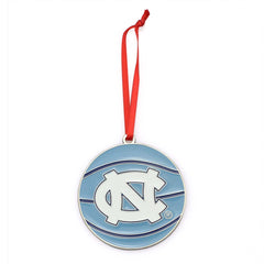 North Carolina Tar Heels (UNC) Basketball Metal Christmas Ornament