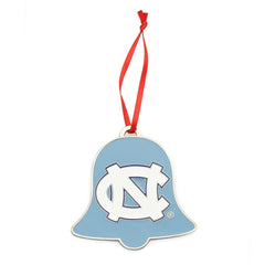 North Carolina Tar Heels (UNC) Bell Shaped Metal Christmas Ornament