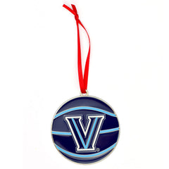 Villanova Wildcats Basketball Metal Christmas Ornament