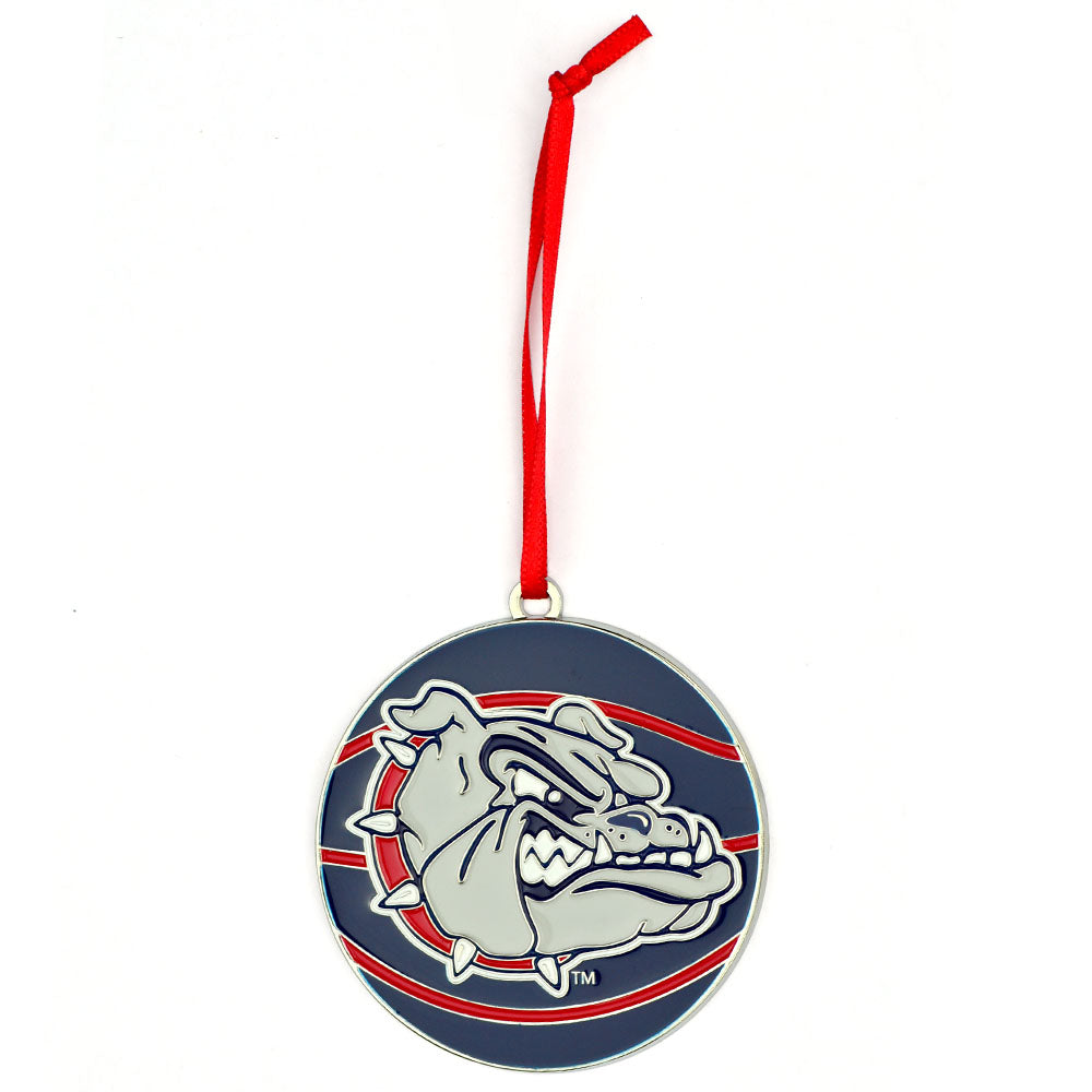 Gonzaga Bulldogs Basketball Metal Christmas Ornament