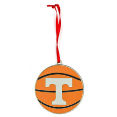 Tennessee Volunteers Basketball Metal Christmas Ornament