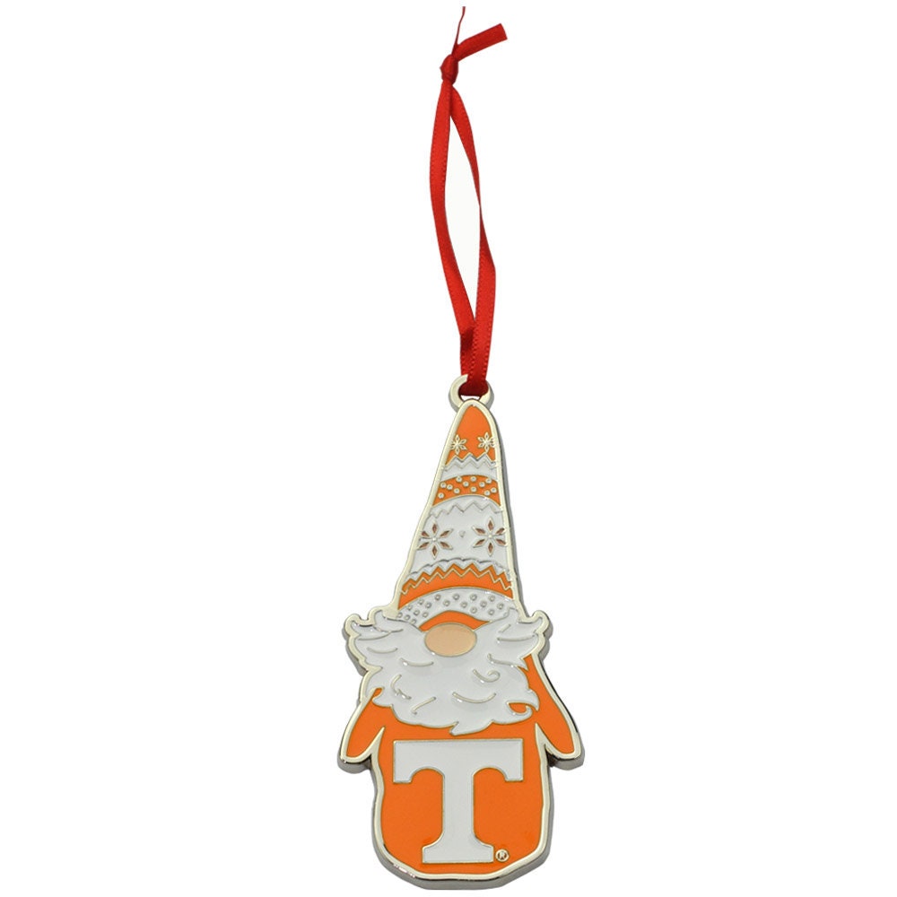 Tennessee Volunteers Gnome Metal Christmas Ornament