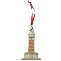 North Carolina Tar Heels (UNC) Bell Tower Metal Christmas Ornament