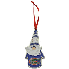 Florida Gators Gnome Metal Christmas Ornament